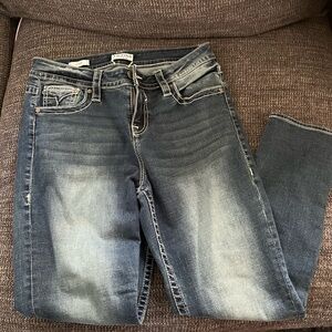 Vigoss Women's Faded Blue Skinny Jeans